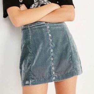 Urban Outfitters velvet skirt